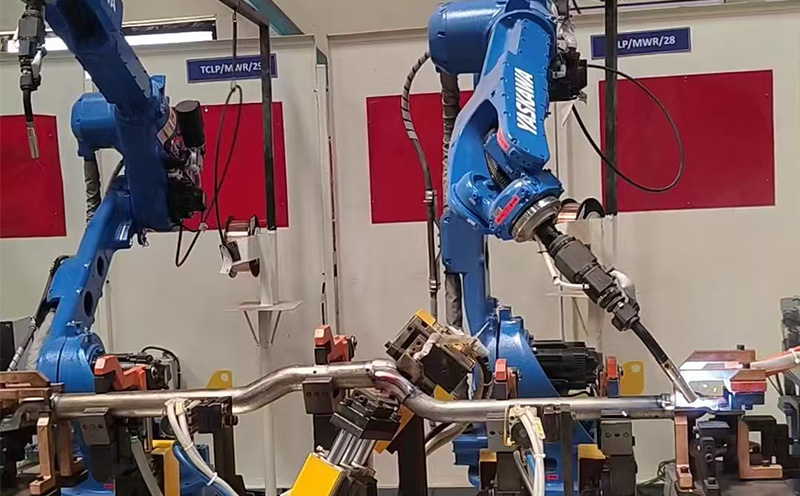 Mechanical arm spot welding