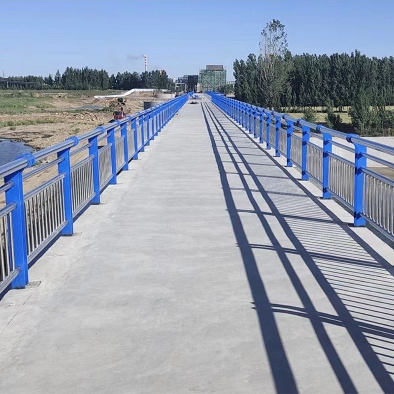 Anti Collision Stainless Steel Guardrail 304 201 River Municipal Tubular Stair Railing