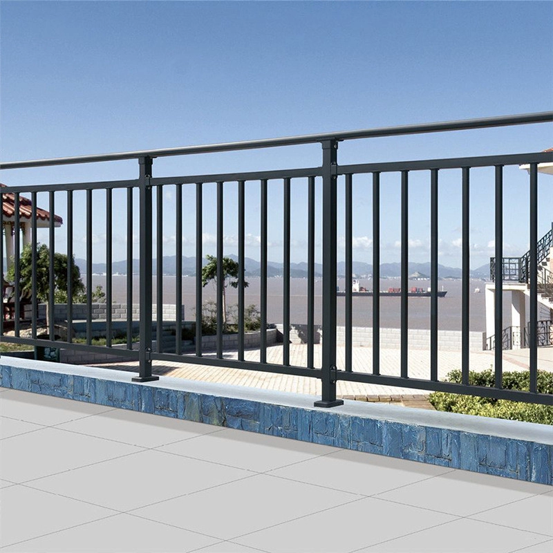 Modern Stainless Steel Handrail Railing Zinc Steel Balustrade Metal Interior