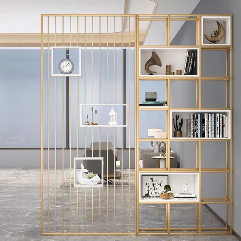 Art Room Decorative Metal Panels Hand Polishing Wrought Iron Partition Divider