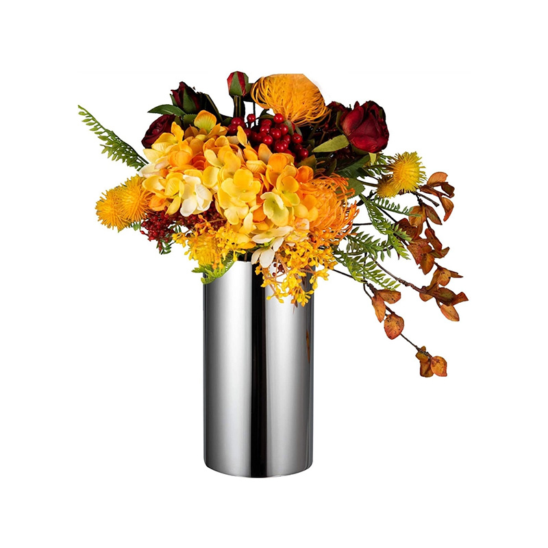 Polished Long Stainless Steel Flowerpot Big Rectangular Plant Pots