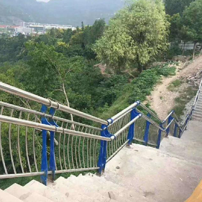 Indoor Balcony Safety Iron Stair Handrail Zinc Stainless Tubular Railings