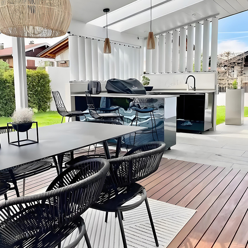 Outdoor BBQ Garden Stainless Steel Outdoor Grill Kitchen Outdoor Kitchen Island