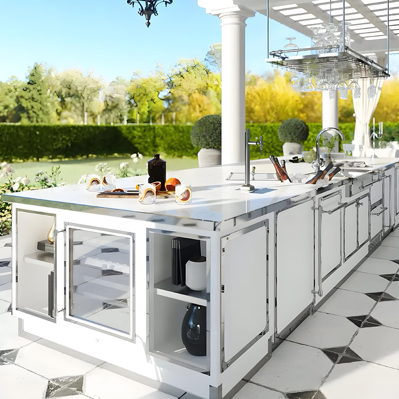 Custom stainless steel cabinets outdoor cabinet sets
