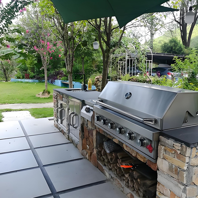 Custom Outdoor Kitchen Garden State Stainless Steel Outdoor BBQ Kitchen With Outdoor Grill