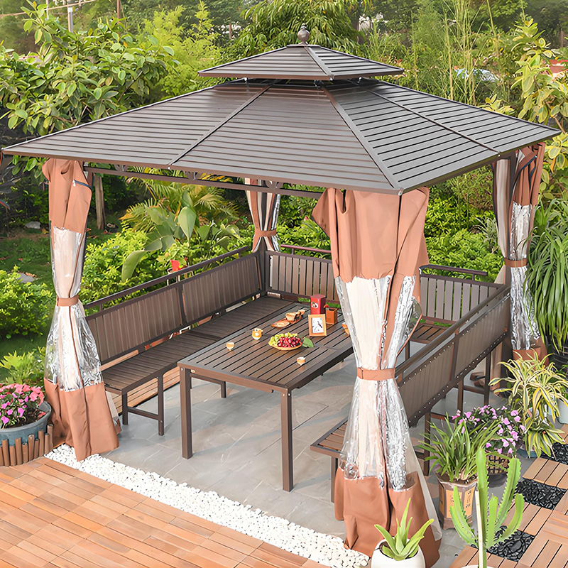 Outdoor pergola courtyard 
