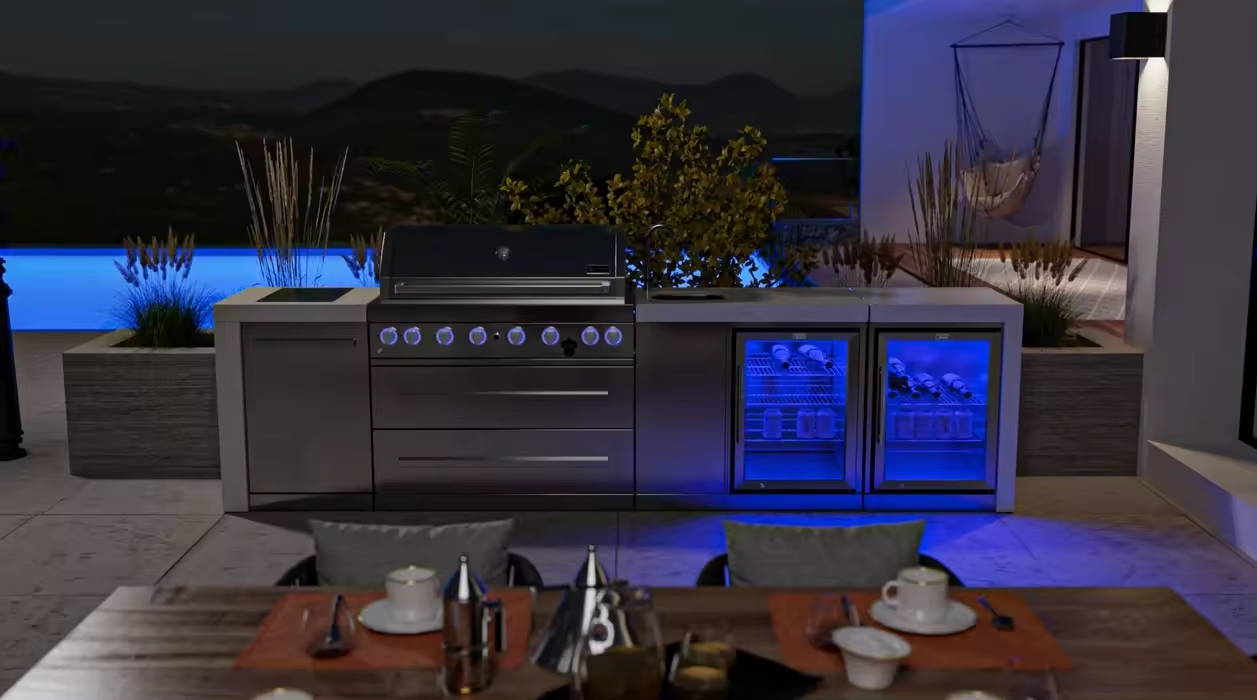 Custom Outdoor Kitchen Garden State Stainless Steel Outdoor BBQ Kitchen With Outdoor Grill插图